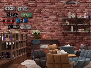 3D Wallpaper Retro Old Brick