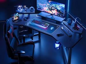 2024 Electronic Game Table & Chair Set – Modern Gaming & Live Broadcast Combo