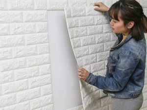 Hot Luxury 3D Faux Waterproof Self-Adhesive Foam Brick Interior Decoration Wallpaper Sticker