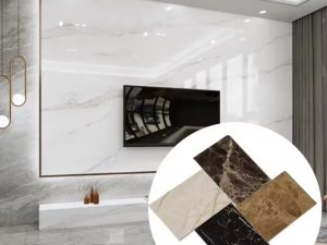 High Glossy 4x8 3mm/2.5mm Marble PVC Sheet - UV Alternative Plastic Sheet