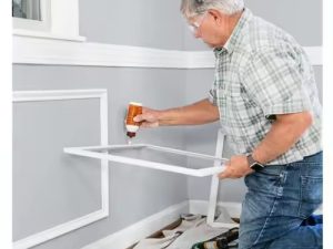 2.44M-4.88M MDF Cornice Frame with White Painted Moulding – Elegant and Durable
