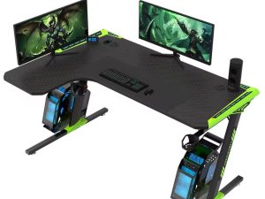 Modern L-Shaped Laptop Desk – Small Office & E-Sports Gaming Table