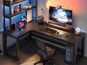 2024 High quality Corner E-sports desk double gaming tables computer office desk game tables factory wholesale