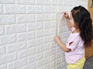 Modern Fashion Waterproof Easy-Cleaning Self-Adhesive 3D PE Foam Brick Interior Decoration Wall Sticker