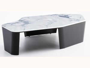 Italian Minimalist Marble Coffee Table – Elegant Nordic Design