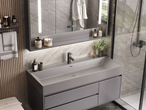 Combination Bathroom Cabinet - Elegant and Functional Storage Solution