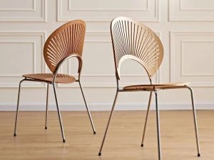 Wrought Iron Shell Chair – Nordic INS Style with French Retro Elegance