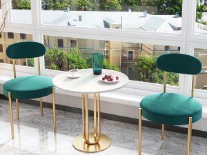 Luxury Modern Rock Plate End Table – A Perfect Blend of Sophistication and Durability