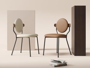 Cream Style Solid Wood Dining Chair – Designer Quality for Home or Model Rooms