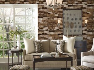 restaurant brick stone pattern wallpaper